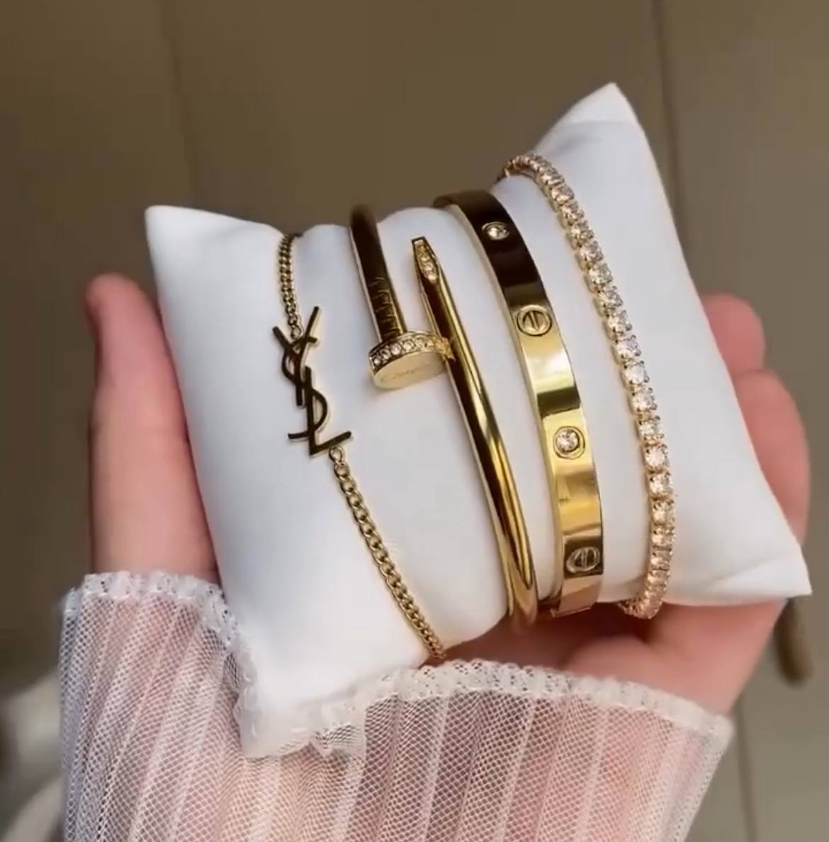 Pack Prestige Or – 4 Bracelets de luxe