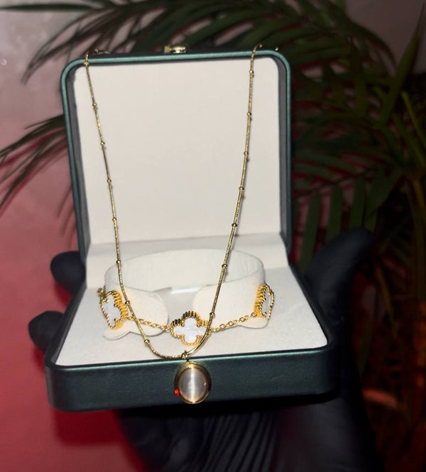 Pack collier + bracelet gratuit (white)