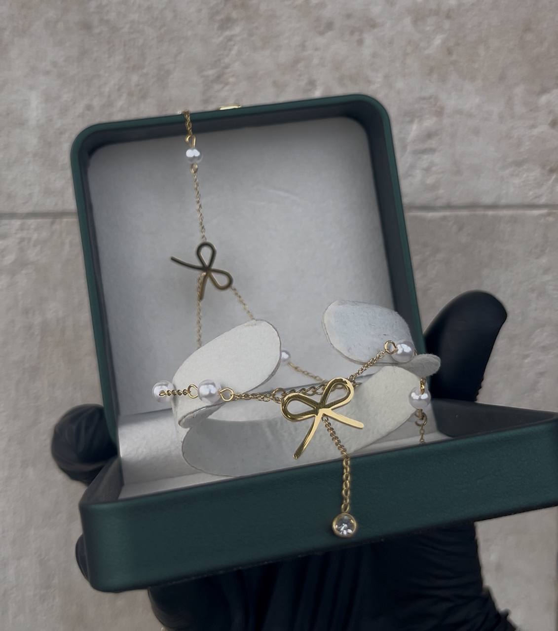 Coffret Perlé Élégance – Collier + Bracelet inoxydable