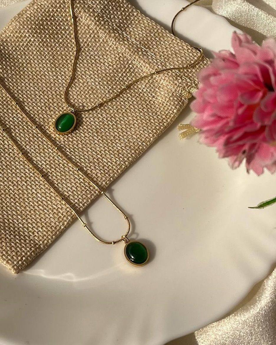 Pack collier + bracelet gratuit (green)